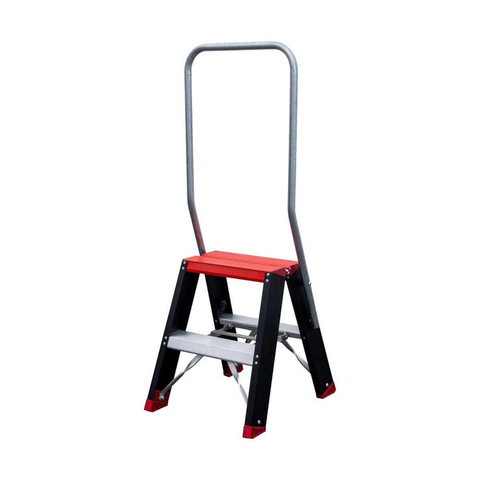 Doppeltreppe schwarz Professionell 2x2 Stufen - Limited Edition - Gerüstexpress.de