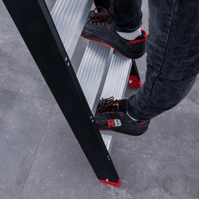 Doppeltreppe schwarz Professionell 2x3 Stufen - Limited Edition - Gerüstexpress.de