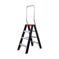Escalier double professionnel noir 2x4 marches - Edition Limitée