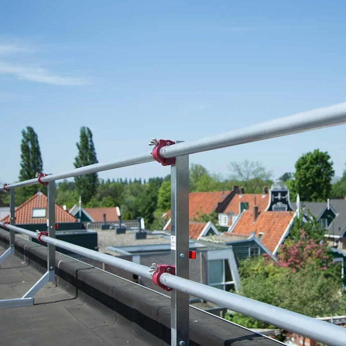 Euroscaffold Aluminium Handlauf 3 Meter für Flachdachdachsicherung - Gerüstexpress.de