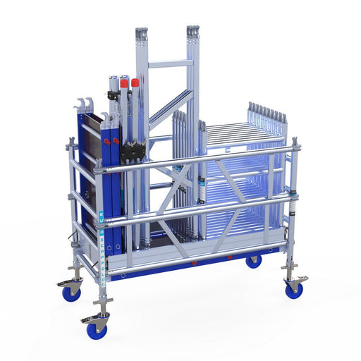 Euroscaffold Ein - Mann - Rollgerüst: Kompakt, leicht, Arbeitshöhe 4,20 - 8,20 Meter - Gerüstexpress.de