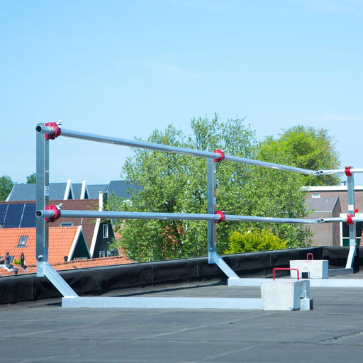 Eckverbindung Euroscaffold Dachrandabsicherung Flachdach - GerüstExpress