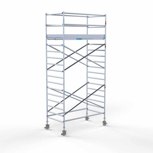 Anhänger + Rollgerüst Euro 135x250 6,2m Arbeitshöhe - GerüstExpress