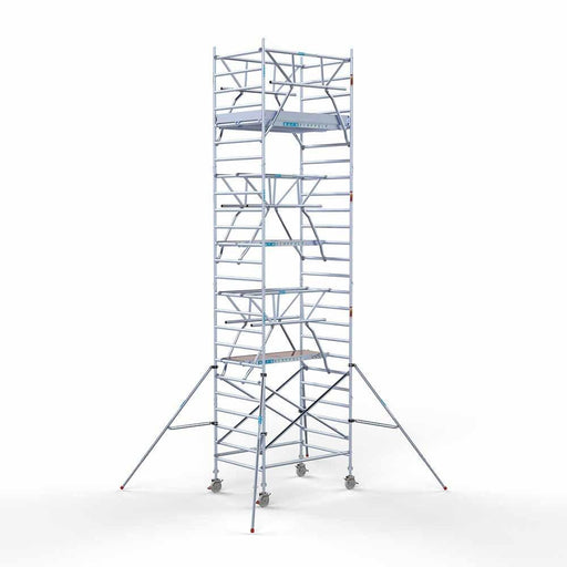 Anssems Anhänger + Rollgerüst Standard 135x190 8,2m Arbeitshöhe + doppelte Sicherheitsgeländer - GerüstExpress