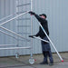 Rollgerüst Eurogerüst Original 135x305 8,2m Arbeitshöhe an der Fassade - GerüstExpress