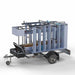 Abschließbarer Gerüstanhänger 250 + Rollgerüst Basic 135x250 10,2m Arbeitshöhe Carbonplattform - GerüstExpress