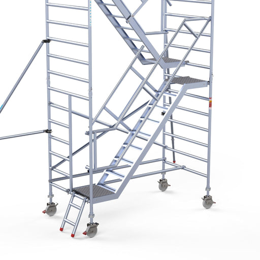 Treppenturm doppelter Außenhandlauf - GerüstExpress