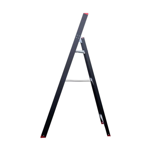 Eurostairs schwarze Stehleiter 1x6 Stufen - Limitierte Auflage - GerüstExpress