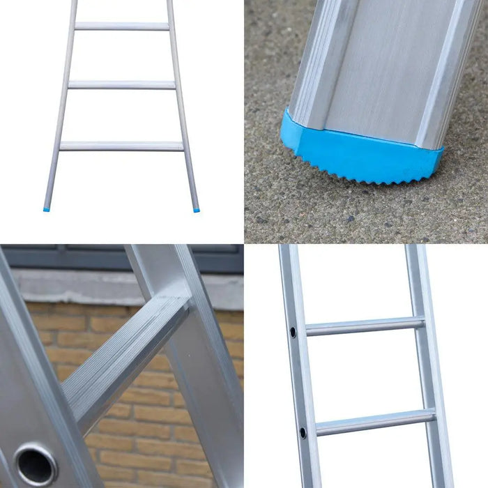 Eurostairs Leiter einfach gebogen 1x16 Sprossen - Gerüstexpress.de