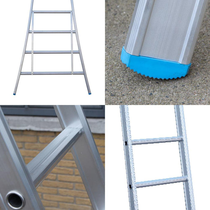 Eurostairs Leiter einfach gebogen 1x20 Sprossen - Gerüstexpress.de