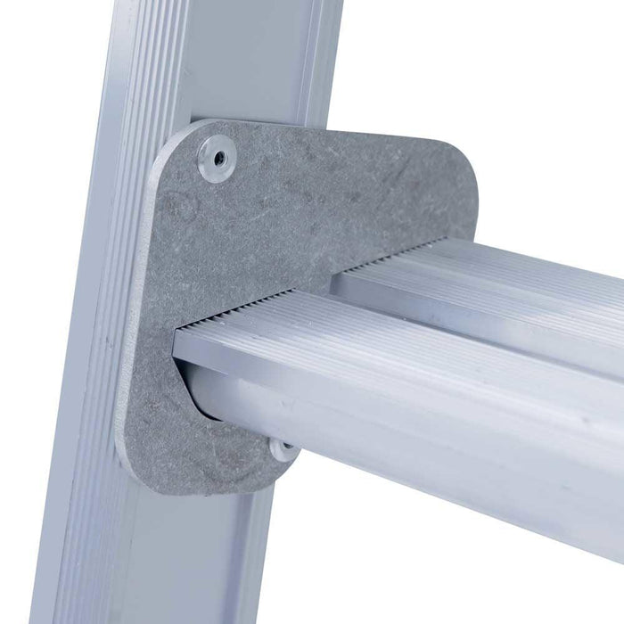 Eurostairs Leiter einfach gebogen 1x28 Sprossen - Gerüstexpress.de