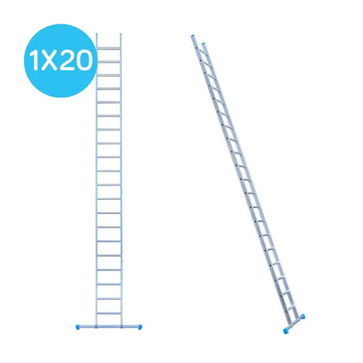 Eurostairs Leiter einfach gerade 1x20 Sprossen - Gerüstexpress.de