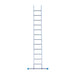 Eurostairs Leitern einfach gerade 1x12 Sprossen - Gerüstexpress.de