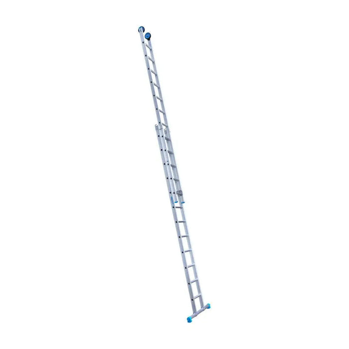 Eurostairs Mehrzweckleiter doppelt gerade 2x12 Sprossen + Giebelrollen - Gerüstexpress.de