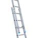 Eurostairs Mehrzweckleiter doppelt gerade 2x12 Sprossen + Giebelrollen - Gerüstexpress.de