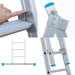 Eurostairs Mehrzweckleiter doppelt gerade 2x12 Sprossen + Giebelrollen - Gerüstexpress.de