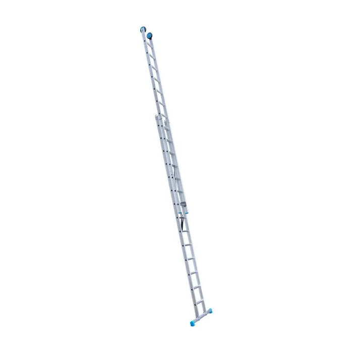 Eurostairs Mehrzweckleiter doppelt gerade 2x14 Sprossen + Giebelrollen - Gerüstexpress.de