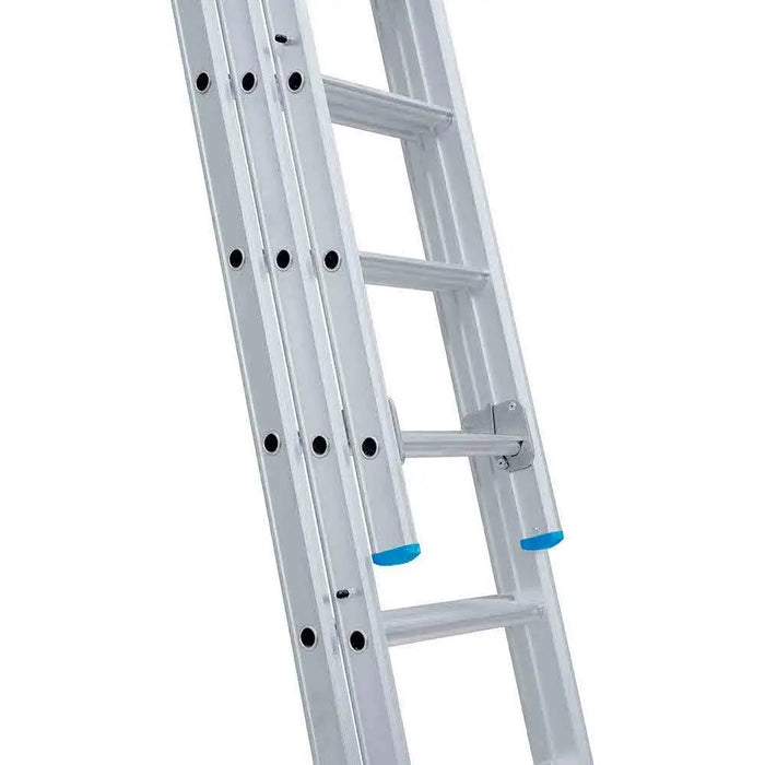 Eurostairs Mehrzweckleiter dreiteilig gebogen 3x8 Sprossen - Gerüstexpress.de