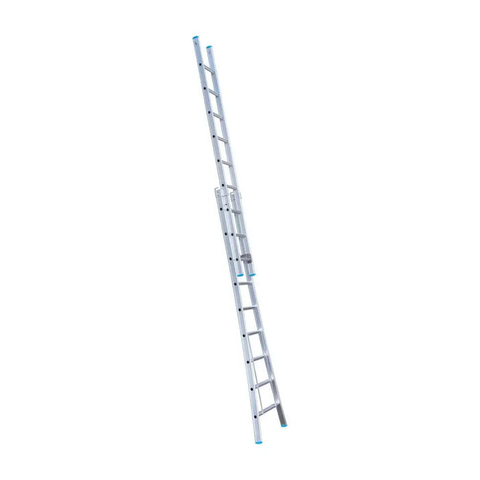 Eurostairs Merhzweckleiter doppelt gebogen 2x9 Sprossen - Gerüstexpress.de