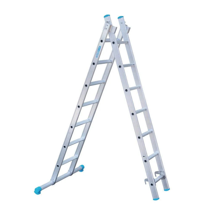 Eurostairs Merhzweckleiter doppelt gerade 2x7 Sprossen - Gerüstexpress.de