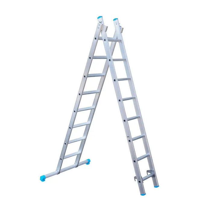 Eurostairs Merhzweckleiter doppelt gerade 2x8 Sprossen - Gerüstexpress.de