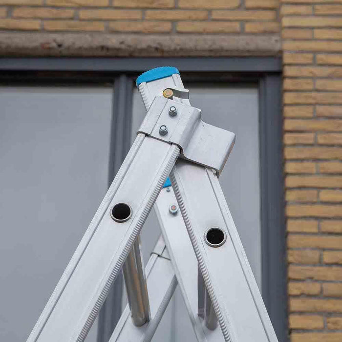 Eurostairs Merhzweckleiter doppelt gerade 2x9 Sprossen - Gerüstexpress.de