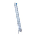 Eurostairs Merhzweckleiter dreiteilig gebogen 3x12 Sprossen + Giebelrollen - Gerüstexpress.de