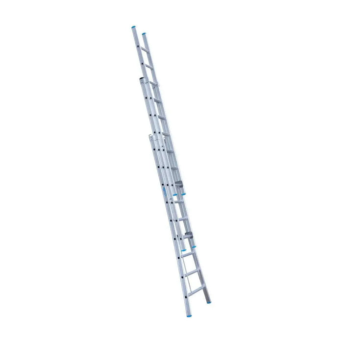 Eurostairs Merhzweckleiter dreiteilig gebogen 3x9 Sprossen - Gerüstexpress.de