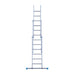 Eurostairs Merhzweckleiter dreiteilig gerade 3x6 Sprossen - Gerüstexpress.de