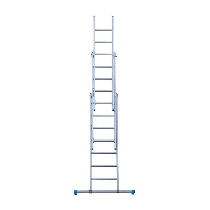 Eurostairs Merhzweckleiter dreiteilig gerade 3x7 Sprossen - Gerüstexpress.de