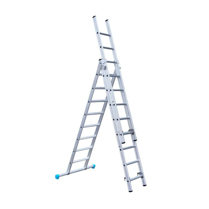 Eurostairs Merhzweckleiter dreiteilig gerade 3x8 Sprossen - Gerüstexpress.de