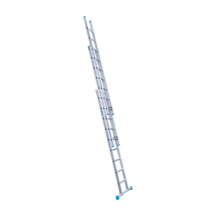Eurostairs Merhzweckleiter dreiteilig gerade 3x9 Sprossen - Gerüstexpress.de