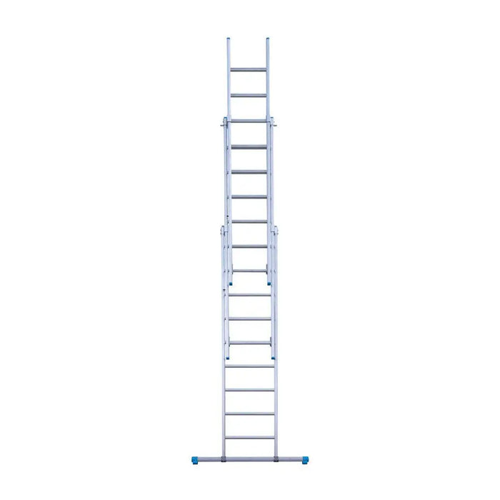 Eurostairs Merhzweckleiter dreiteilig gerade 3x9 Sprossen - Gerüstexpress.de