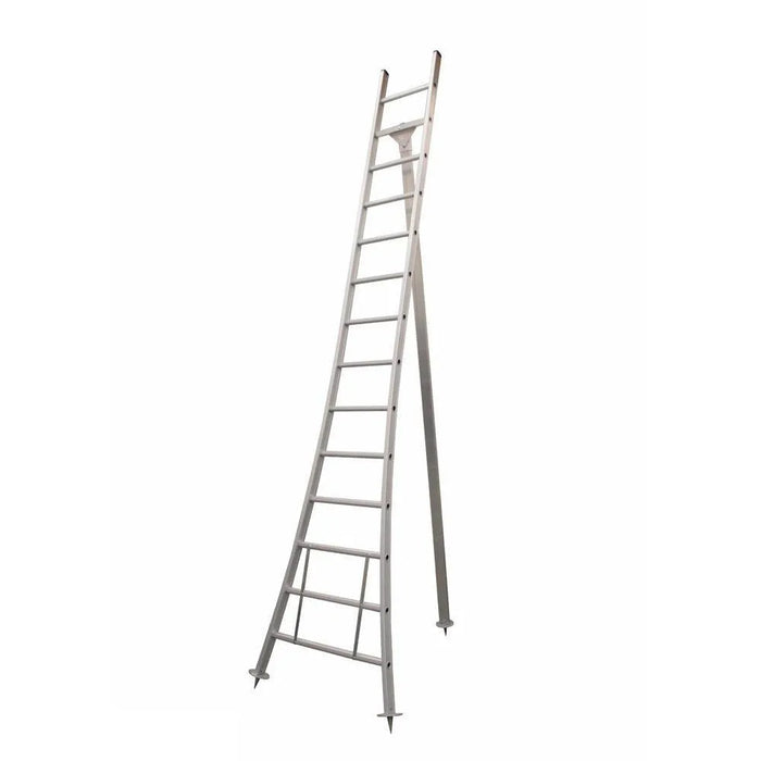 Eurostairs Obstbaumleiter Anlegeleiter gebogen 1x14 Sprossen - Gerüstexpress.de