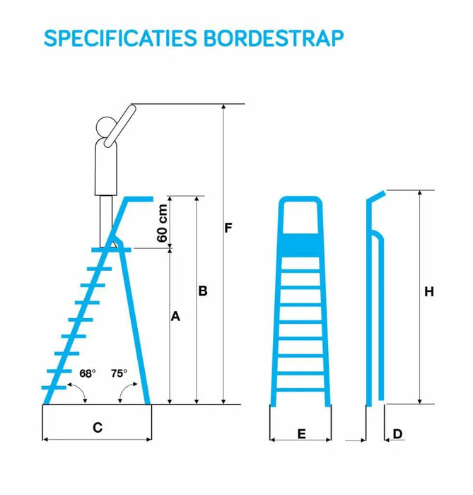 Eurostairs Prof. Stehleiter 1x6 Stufen - Gerüstexpress.de