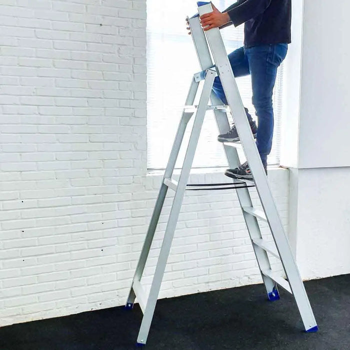 Eurostairs Prof. Stehleiter 1x6 Stufen - Gerüstexpress.de