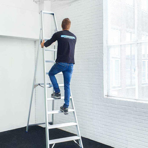 Eurostairs Prof. Stehleiter 1x9 Stufen - Gerüstexpress.de