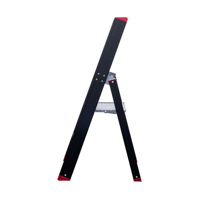 Eurostairs schwarz Stehleiter 1x2 Stufen - Limitierte Auflage - Gerüstexpress.de