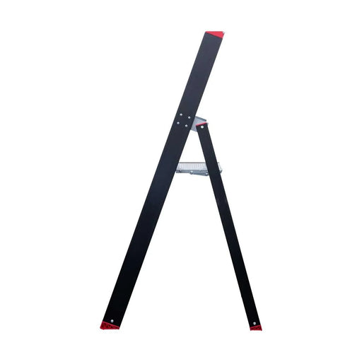 Eurostairs schwarz Stehleiter 1x3 Stufen - Limitierte Auflage - Gerüstexpress.de