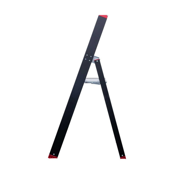 Eurostairs schwarz Stehleiter 1x3 Stufen - Limitierte Auflage - Gerüstexpress.de