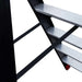 Eurostairs schwarz Stehleiter 1x3 Stufen - Limitierte Auflage - Gerüstexpress.de