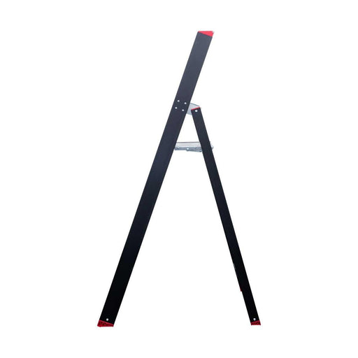 Eurostairs schwarze Stehleiter 1x4 Stufen - Limitierte Auflage - Gerüstexpress.de