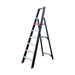Eurostairs schwarze Stehleiter 1x6 Stufen - Limitierte Auflage - Gerüstexpress.de
