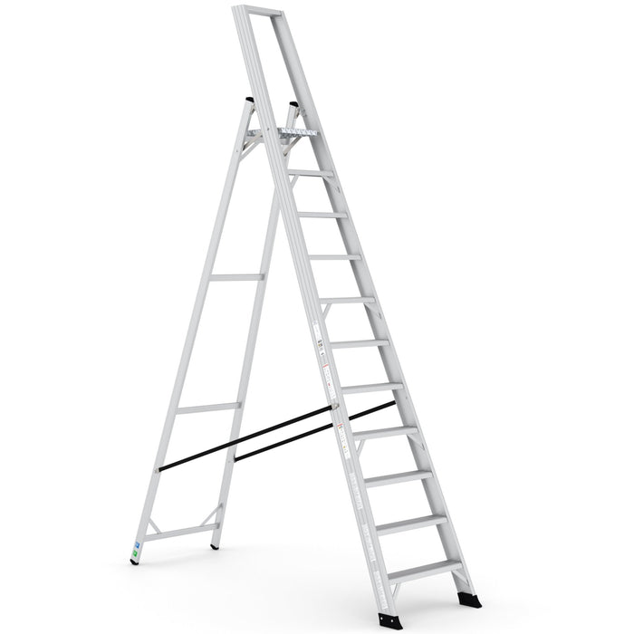 Expert Leiter | 11 stufen | Einseitig Begehbar - Gerüstexpress.de