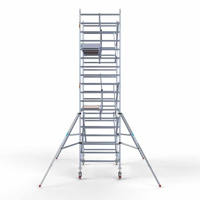 Gerüstanhänger 250 + Euro 135x250 6,2m Arbeitshöhe einfaches Rollgerüst Sicherheitsgeländer - Gerüstexpress.de