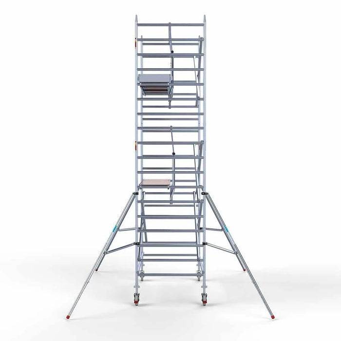 Gerüstanhänger 250 + Euro 135x250 6,2m Arbeitshöhe einfaches Rollgerüst Sicherheitsgeländer - Gerüstexpress.de