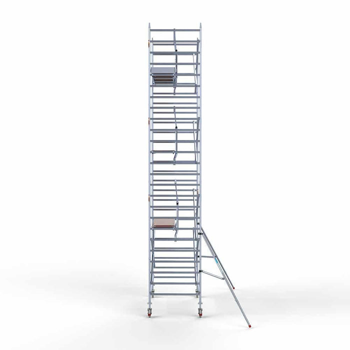 Gerüstanhänger 250 + Euro 135x250 8,2m Arbeitshöhe einfaches Rollgerüst Sicherheitsgeländer - Gerüstexpress.de