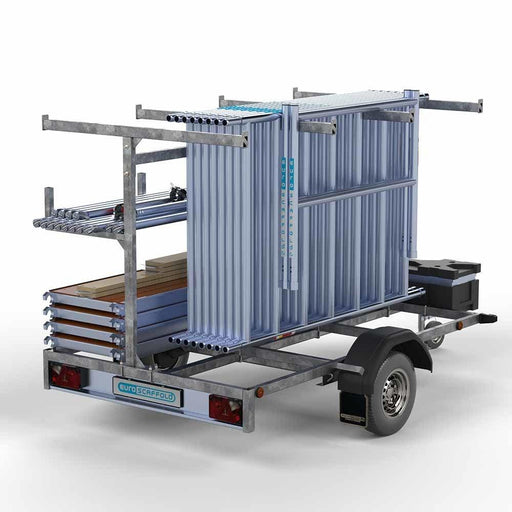 Gerüstanhänger 250 + Rollgerüst Basic 75x190 9,2m Arbeitshöhe - Gerüstexpress.de