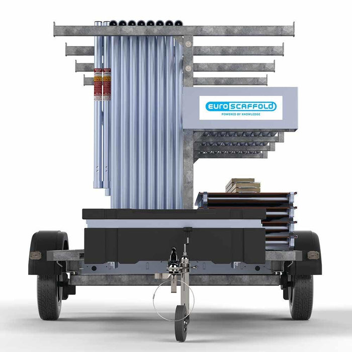 Gerüstanhänger 250 + Rollgerüst Basic 75x250 6,2m Arbeitshöhe - Gerüstexpress.de