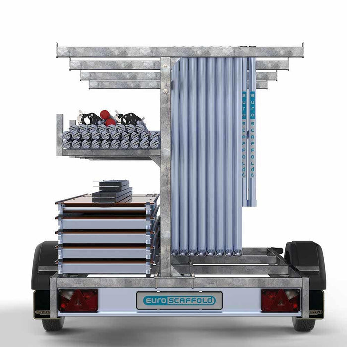 Gerüstanhänger 250 + Rollgerüst Euro 135x250 12,2m Arbeitshöhe - Gerüstexpress.de